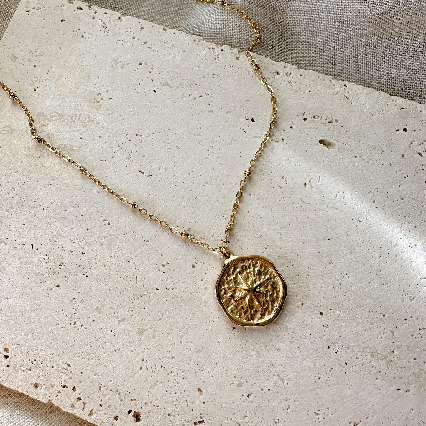 Stamp Gold Pendant