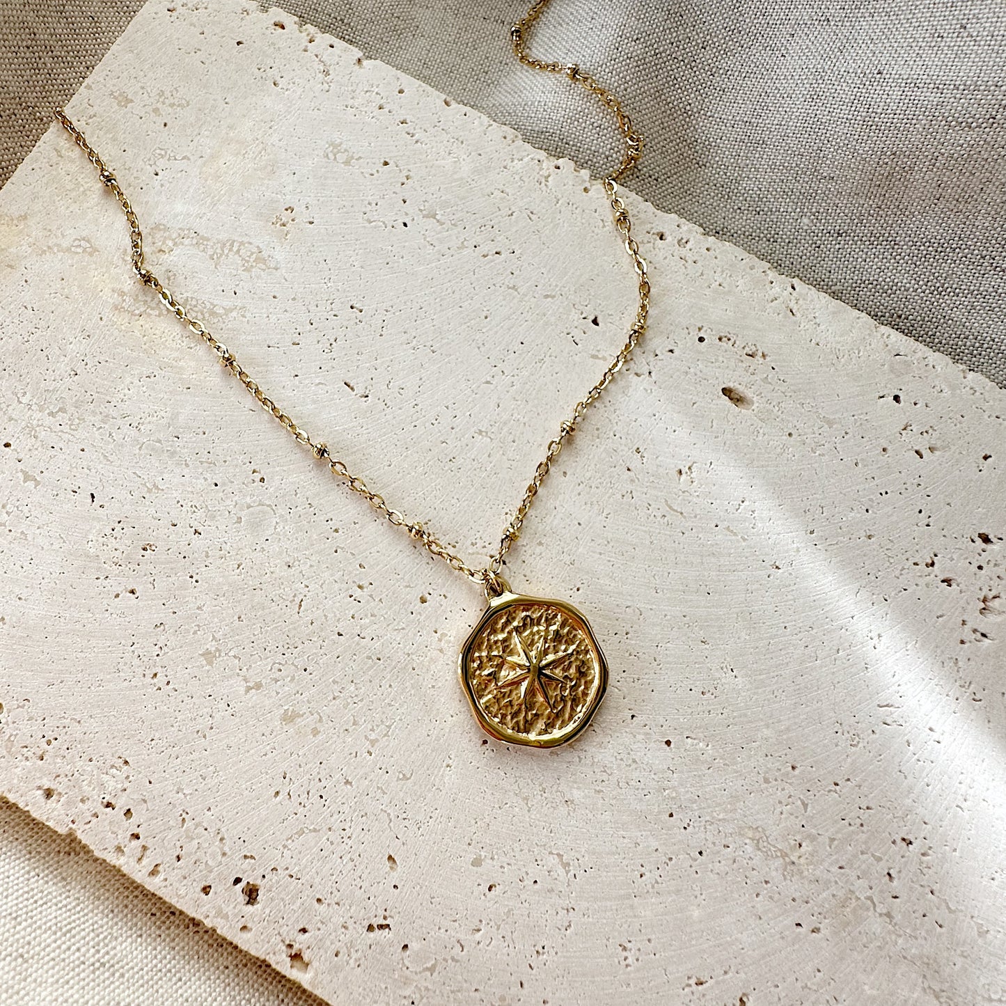 Stamp Gold Pendant