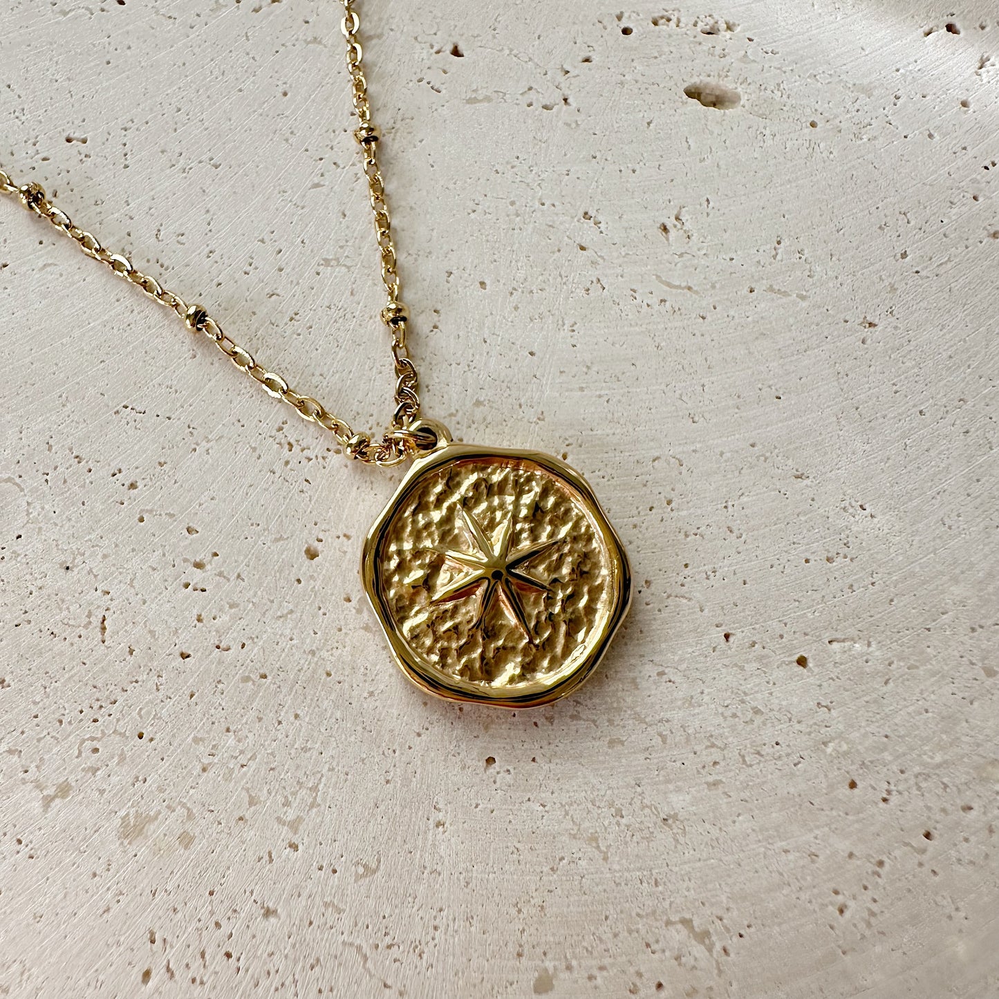 Stamp Gold Pendant