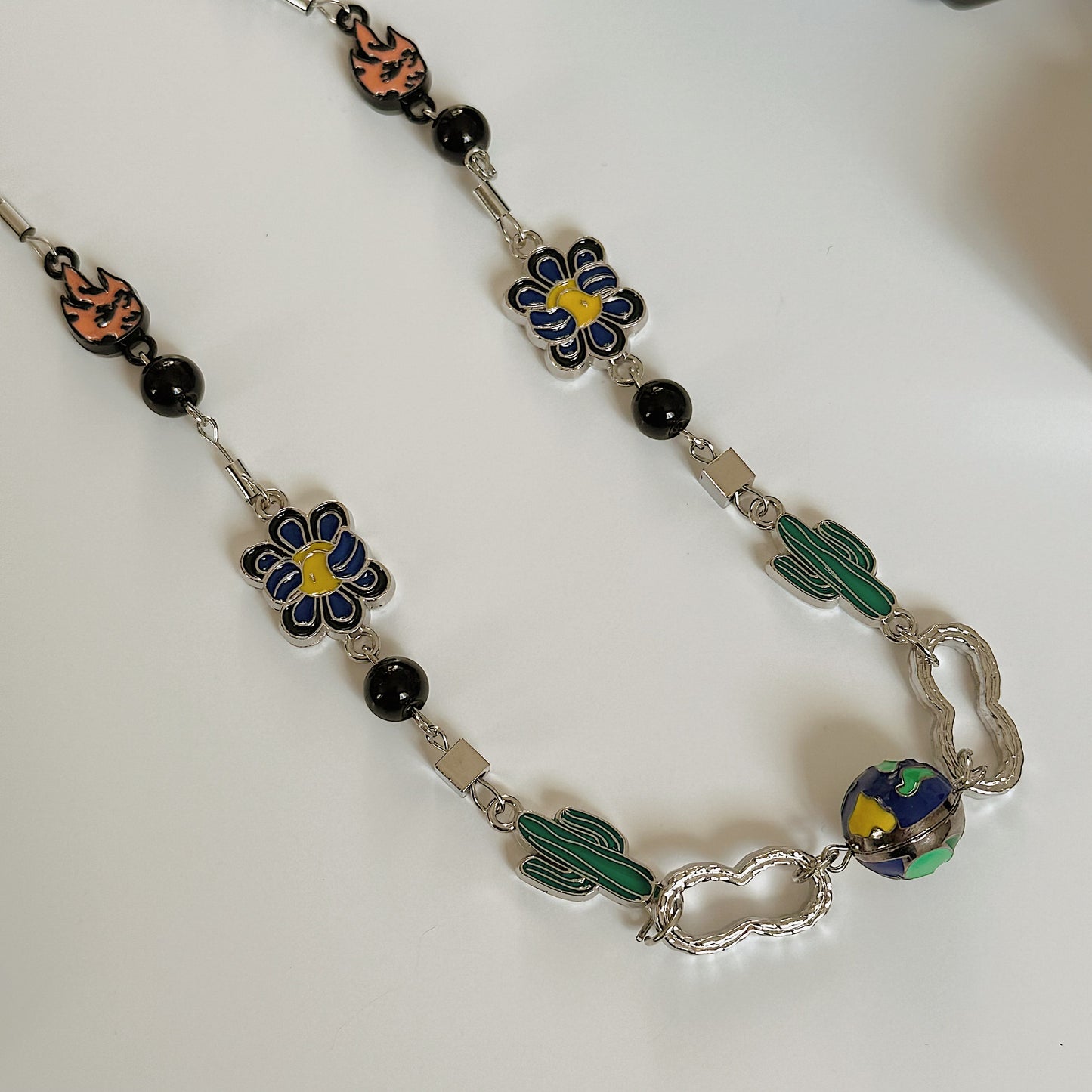 Retro Cactus Necklace